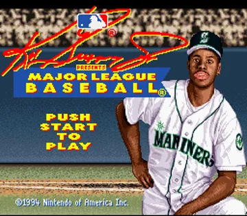 Ken Griffey Jr. Presents Major League Baseball (USA) (Rev 1) screen shot title